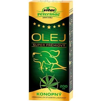 Vitar Veterinae Konopný olej 200 ml (8595011144079)