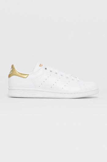 Boty adidas Originals Stan Smith bílá barva, na plochém podpatku, G58184