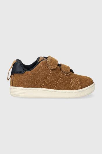 Dětské sneakers boty zippy hnědá barva