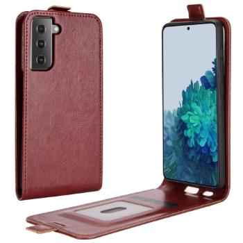 Vyklápacie puzdro Samsung Galaxy S21 5G hnedé