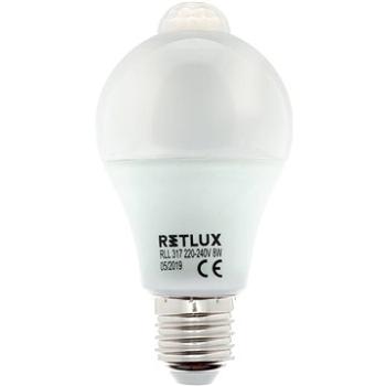 RETLUX RLL 317 A60 E27 PIR žárovka 8W WW  (RETLUX RLL 317 A60 E27 PIR žárovka 8W WW)