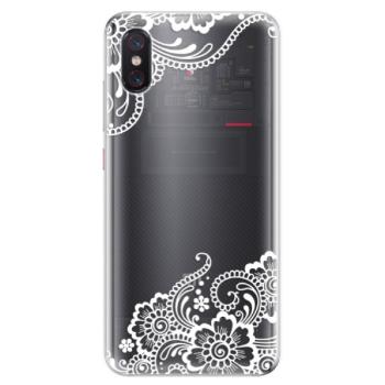 Odolné silikonové pouzdro iSaprio - White Lace 02 - Xiaomi Mi 8 Pro