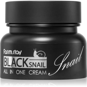 Farmstay Black Snail All-In One výživný pleťový krém s hlemýždím extraktem 100 ml