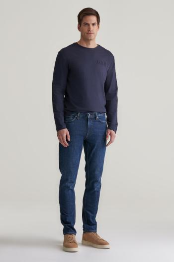 DŽÍNY GANT REGULAR GANT JEANS DARK BLUE WORN IN