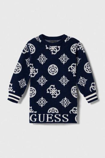 Dívčí šaty Guess tmavomodrá barva, mini