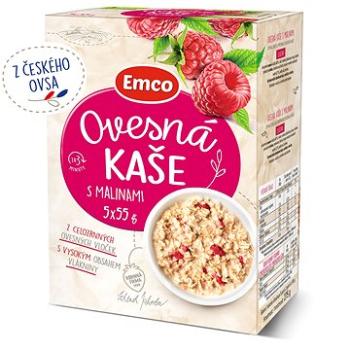 Emco Ovesná kaše s malinami 5x55g (8595229916215)