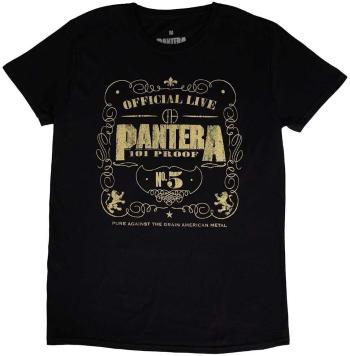 Pantera Tričko 101 Proof Unisex Black L