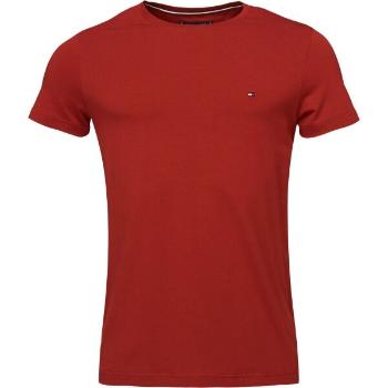 Tommy Hilfiger STRETCH SLIM FIT Pánské triko, červená, velikost