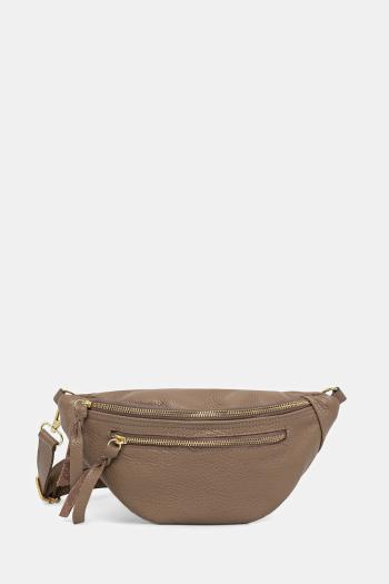 Kožená ľadvinka Answear Lab tyrkysová farba