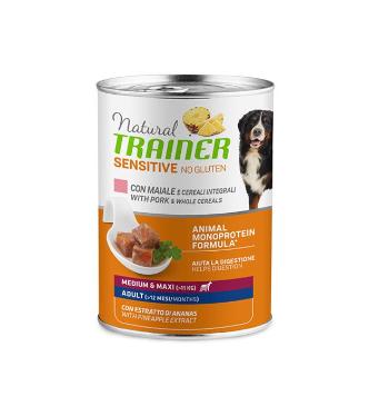 Natural Trainer No gluten med/maxi vepřové konzerva 400 g