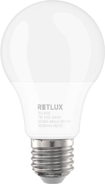LED izzó RETLUX RLL 400 A60 E27 izzó 7W