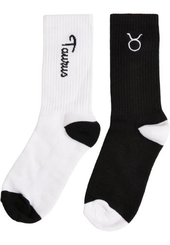 Mr. Tee Zodiac Socks 2-Pack black/white taurus - 35–38