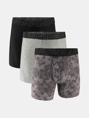 Under Armour M UA Perf Tech Nov 6in Boxerky 3 ks Šedá