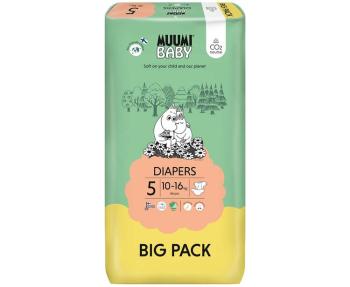 MUUMI Baby 5 Maxi+ 10–16 kg (66 ks), eko pleny