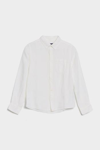 KOŠILE GANT LINEN LS BD SHIRT WHITE