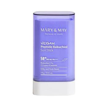 MARY & MAY Opalovací tyčinka SPF 50+ Vegan Peptide Bakuchiol (Sun Stick) 18 g