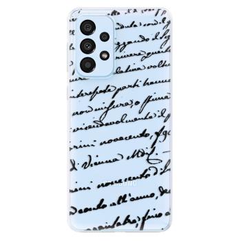 Odolné silikonové pouzdro iSaprio - Handwriting 01 - black - Samsung Galaxy A33 5G