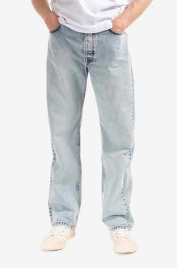 Bavlněné džíny Wood Wood Al Rigid Denim Straight Fit Strainght 12225804-7051 OFF WHITE