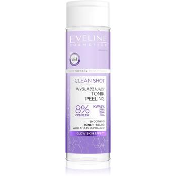 Eveline Cosmetics Clean Shot 8% Complex Of Hydroxy Acids vyhlazující tonikum s peelingovým efektem 200 ml