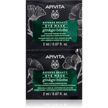 Apivita Express Beauty Eye Mask Gingko Biloba maska na oči proti otokům a tmavým kruhům 2 x 2 ml