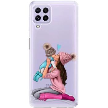 iSaprio Kissing Mom - Brunette and Boy pro Samsung Galaxy A22 (kmbruboy-TPU3-GalA22)