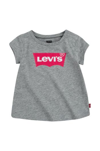 Dětské tričko Levi's šedá barva