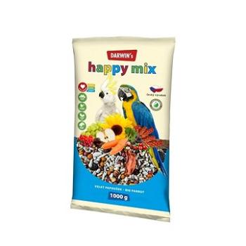 Darwin's new velký papoušek happy mix 1000 g (8595117404329)