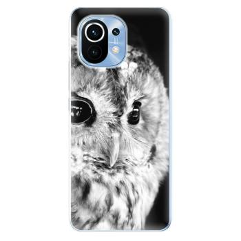 Odolné silikonové pouzdro iSaprio - BW Owl - Xiaomi Mi 11