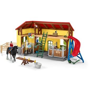 Schleich Stáj pro koně s příslušenstvím 42485 (4059433572697)