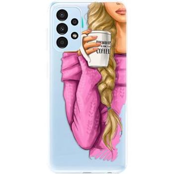 iSaprio My Coffe and Blond Girl pro Samsung Galaxy A13 (coffblon-TPU3-A13)