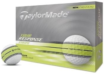 TaylorMade Tour Response Stripe Neon Yellow Golfové míčky