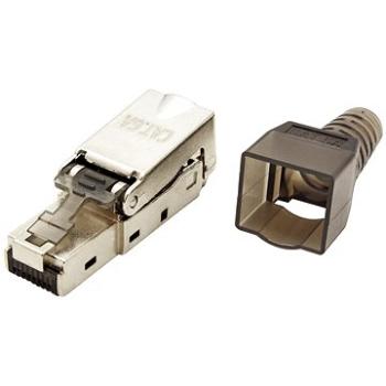 OEM Konektor RJ45 kat. 6a, stíněný, montáž bez nástrojů