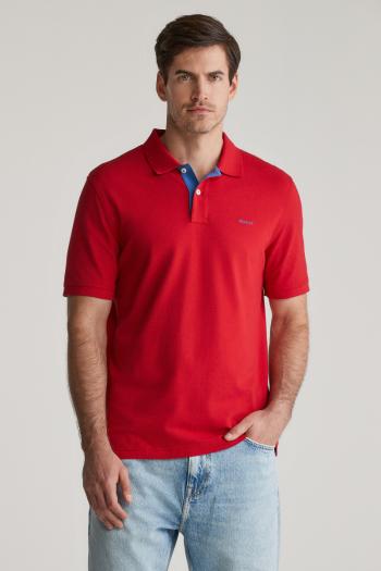 POLOKOŠILE GANT REG CONTRAST PIQUE SS POLO RUBY RED