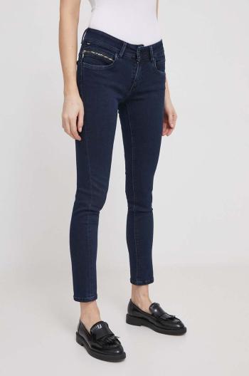 Džíny Pepe Jeans SLIM JEANS LW dámské, tmavomodrá barva, PL204585DP3