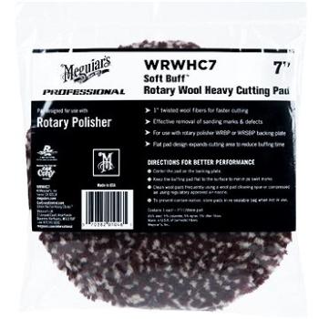 Meguiar's Rotary Wool Heavy Cutting Pad 7" / 175 mm - extra abrazivní vlněný leštící kotouč určený p (WRWHC7)