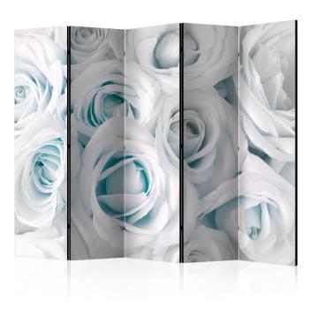 Paraván Satin Rose (Turquoise) Dekorhome 225x172 cm (5-dílný)