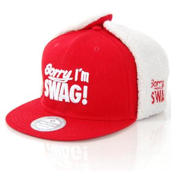 GangstaGroup Sorry I`m Swag! Dog Ear Winter Cap Red