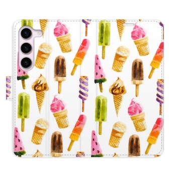 Flipové pouzdro iSaprio - Ice Cream Pattern - Samsung Galaxy S23 5G