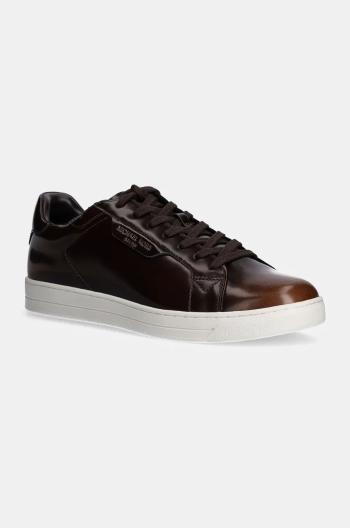 Kožené sneakers boty Michael Kors Keating hnědá barva, 42F4KEFS1L.230