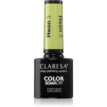 Claresa SoakOff UV/LED Color Neon géles körömlakk árnyalat 5 5 g