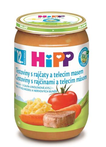 HiPP BIO Cestoviny s rajčinami a teľacím mäsom od 12. mesiaca, 220 g220 g, od 1 roka