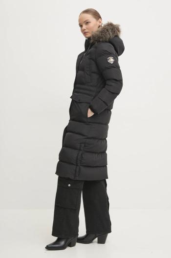 Bunda Superdry dámská, černá barva, zimní, W5011788A-02A