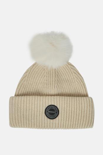 ČEPICE GANT POM BEANIE CREAM