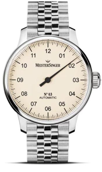 MeisterSinger N°03 AM903 - Ocelový náramek