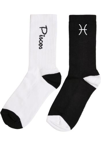 Mr. Tee Zodiac Socks 2-Pack black/white pisces - 39–42