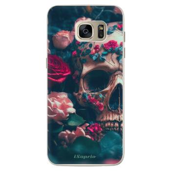 Silikonové pouzdro iSaprio - Skull in Roses - Samsung Galaxy S7