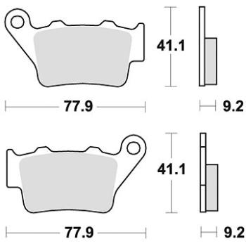 Braking brzdové destičky (sinterová směs CM56) (2ks) M501-277 (M501-277)