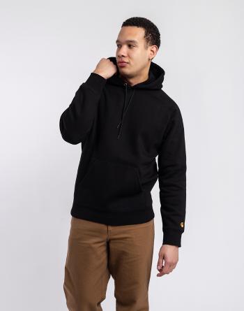 Carhartt WIP Hooded Chase Sweat Black / Gold XL