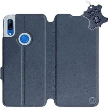 Flip pouzdro na mobil Huawei P Smart Z - Modré - kožené -   Blue Leather (5903226940813)