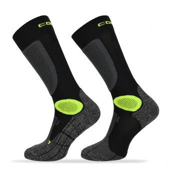 Motorkářské ponožky Comodo MTB2  Black Green  39-42